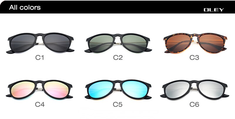 OLEY Cat Eye Sunglasses Women polarized Round Sun Glasses Brand designer Driver shades gafas de sol mujer zonnebril dames Y4171