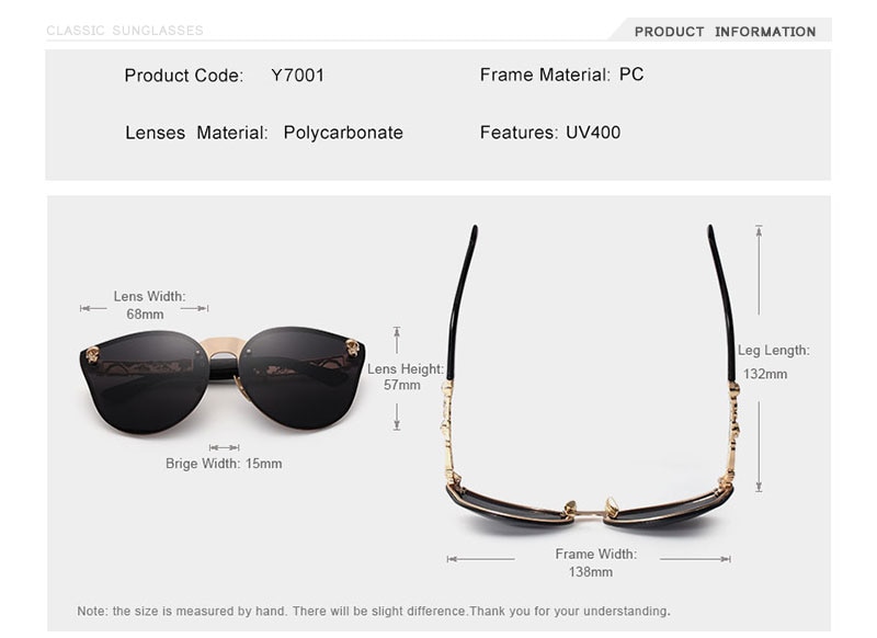 OLEY Luxury Brand Fashion Women Gothic Mirror Eyewear Skull Frame Metal Temple Oculos de sol With Accessories Y7001