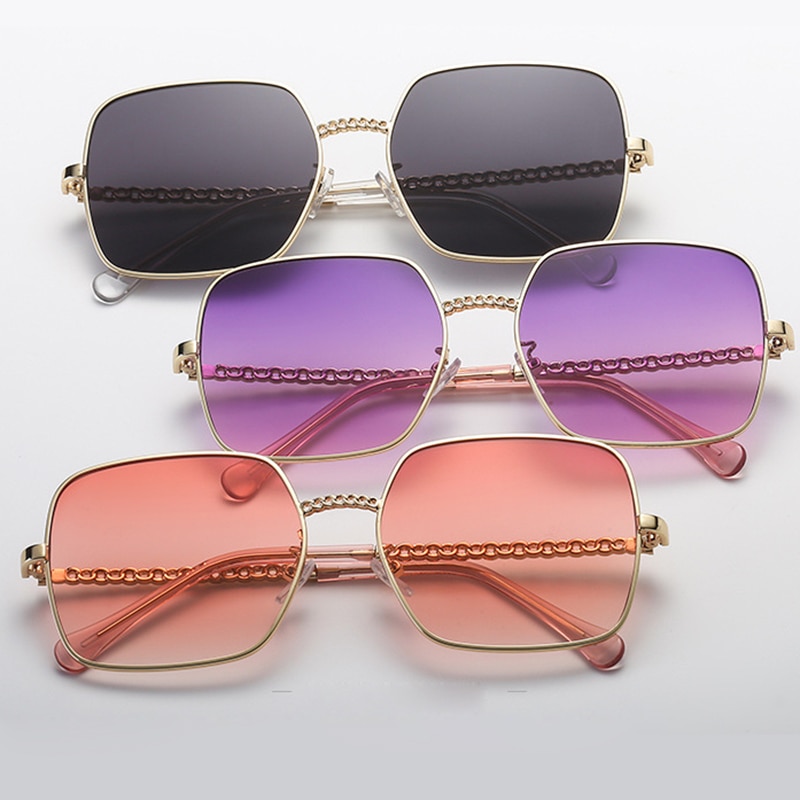 OLEY Fashion Square Women Sunglasses Vintage Alloy Frame Lady Sun glasses Classic Brand Designer Shades Oculos de sol femininos