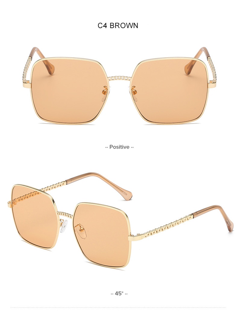 OLEY Fashion Square Women Sunglasses Vintage Alloy Frame Lady Sun glasses Classic Brand Designer Shades Oculos de sol femininos