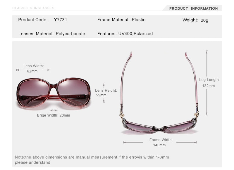 OLEY Brand butterfly Sunglasses Women Polarized Fashion Ladies Sun Glasses Female Vintage Shades Oculos de sol Feminino UV400