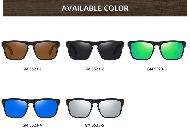 EZREAL New Arrivals Black Wooden Polarized Sunglasses for Men Bamboo Sunglasses Red UV400 Lenses Fashion Driving Shades S5523