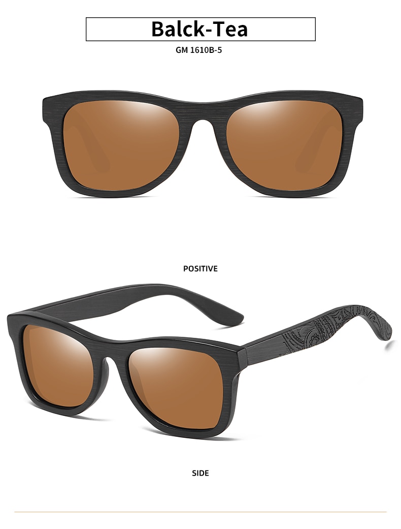 EZREAL Wooden Male Sunglasses Men's Luxury Brand Designer Polarized Sun Glasses Vintage Sunglass Women Eyewear With Round Box