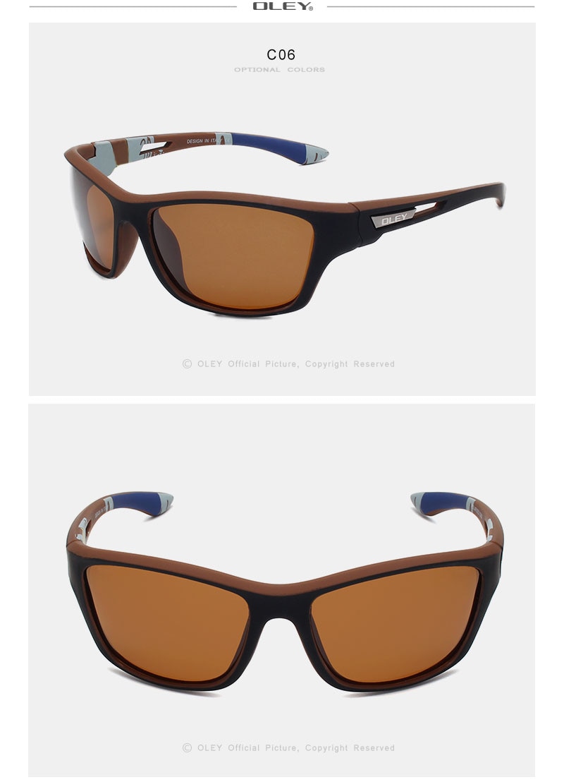Fashion Guy's Sun Glasses From OLEY Polarized Sunglasses Men Classic Design Sunglass With Brand Box Support custom logo