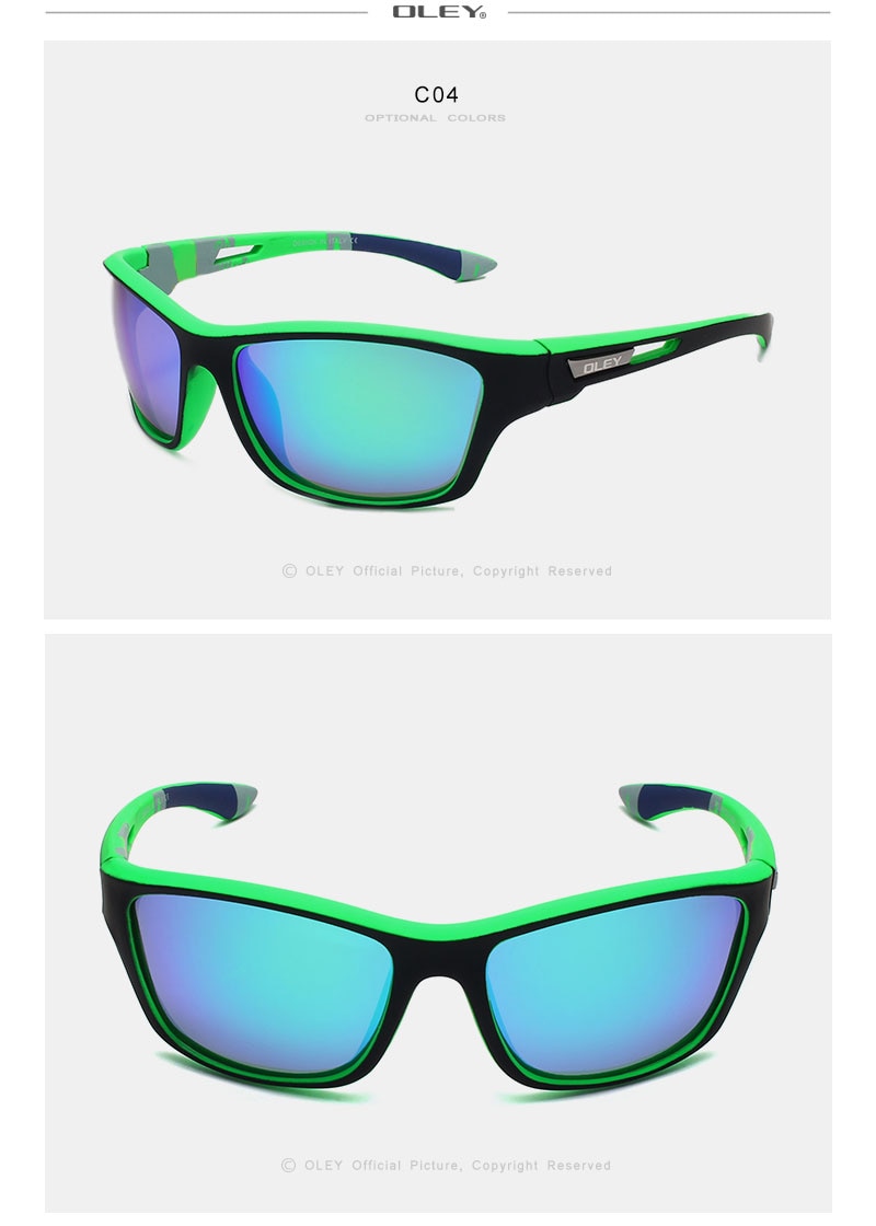 Fashion Guy's Sun Glasses From OLEY Polarized Sunglasses Men Classic Design Sunglass With Brand Box Support custom logo