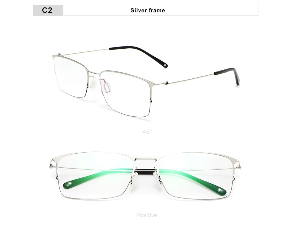 OLEY Titanium Without screws Eyewear Prescription Eyeglasses Frame Men/Women Square Myopia Hyperopia Optical glasses Y8201