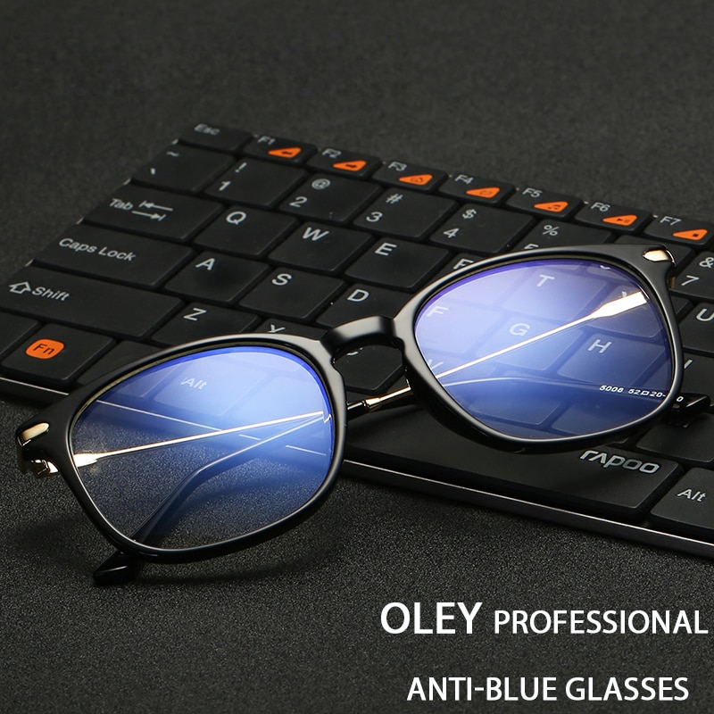 OLEY women Square Computer Eyeglasses men Anti-blue Light blocking glasses TR90 frame working gaming goggles UV400 Protection