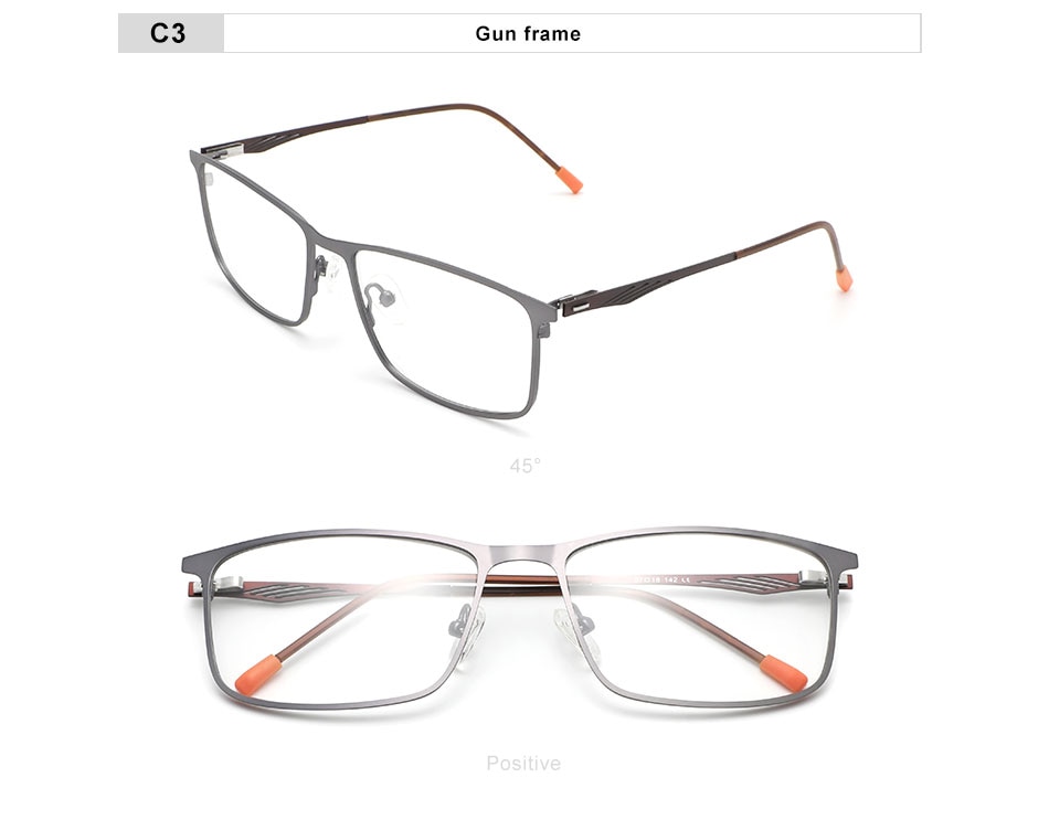 OLEY Titanium alloy optical glasses series classic square prescription glasses Myopia Hyperopia Presbyopia glasses Y7724