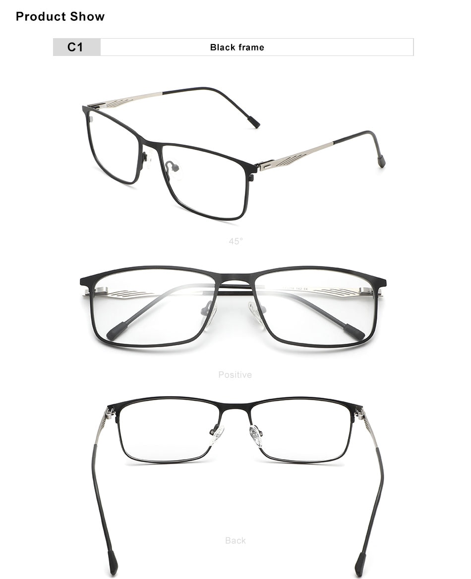OLEY Titanium alloy optical glasses series classic square prescription glasses Myopia Hyperopia Presbyopia glasses Y7724