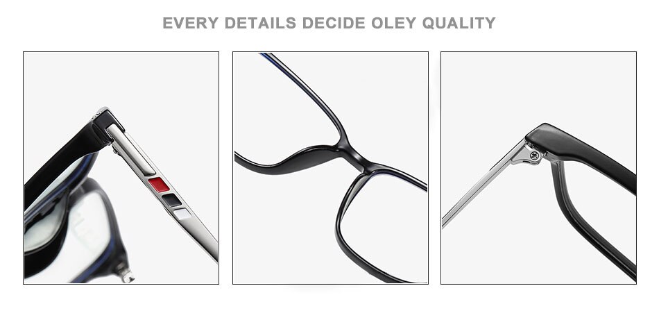 OLEY Women Glasses Frame Fashion Male Square eyeglasses anti-blue Ray Myopia Prescription Eyeglasses custom logoY6912