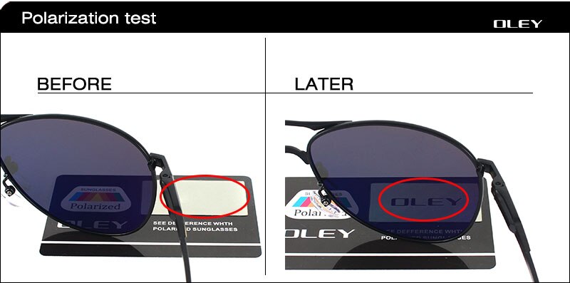 OLEY Luxury brand mens driving Sunglasses polarized women pilot Sun glasses blue coating eyewear dos homens Y7611