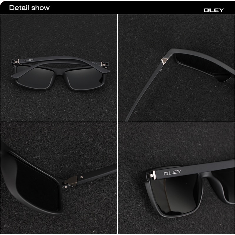 OLEY Brand Vintage Style Sunglasses Men Classic Male Square Glasses Driving Travel Eyewear Unisex Gafas Oculos UV400 Y6625