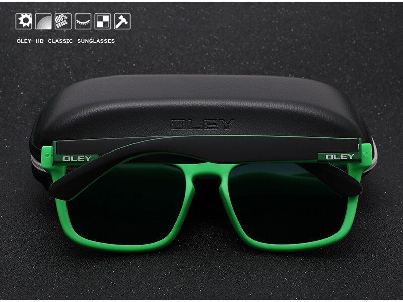 Fashion Guy's Sun Glasses From OLEY Polarized Sunglasses Men Classic Design Accept custom logo Mirror goggle With Brand Box