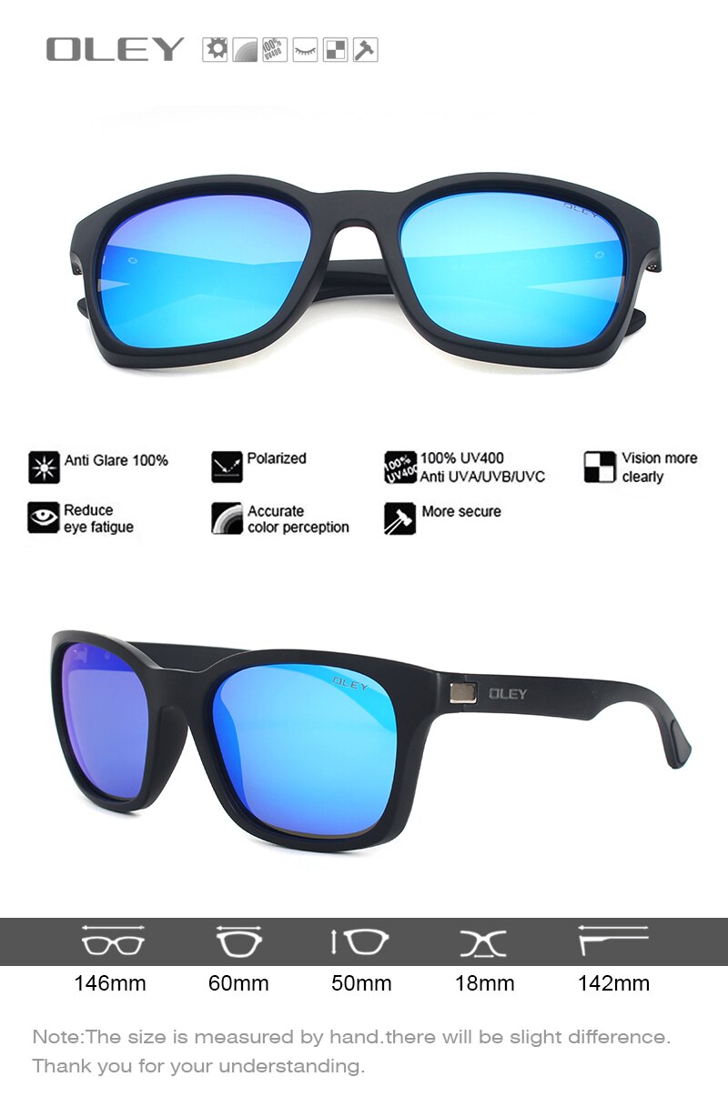 OLEY Retro polarized sunglasses men womens brand designer Sun Glasses for man gafas lunette de soleil homme zonnebril mannen