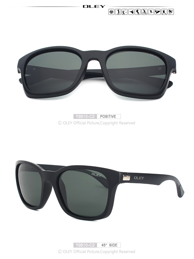 OLEY Retro polarized sunglasses men womens brand designer Sun Glasses for man gafas lunette de soleil homme zonnebril mannen