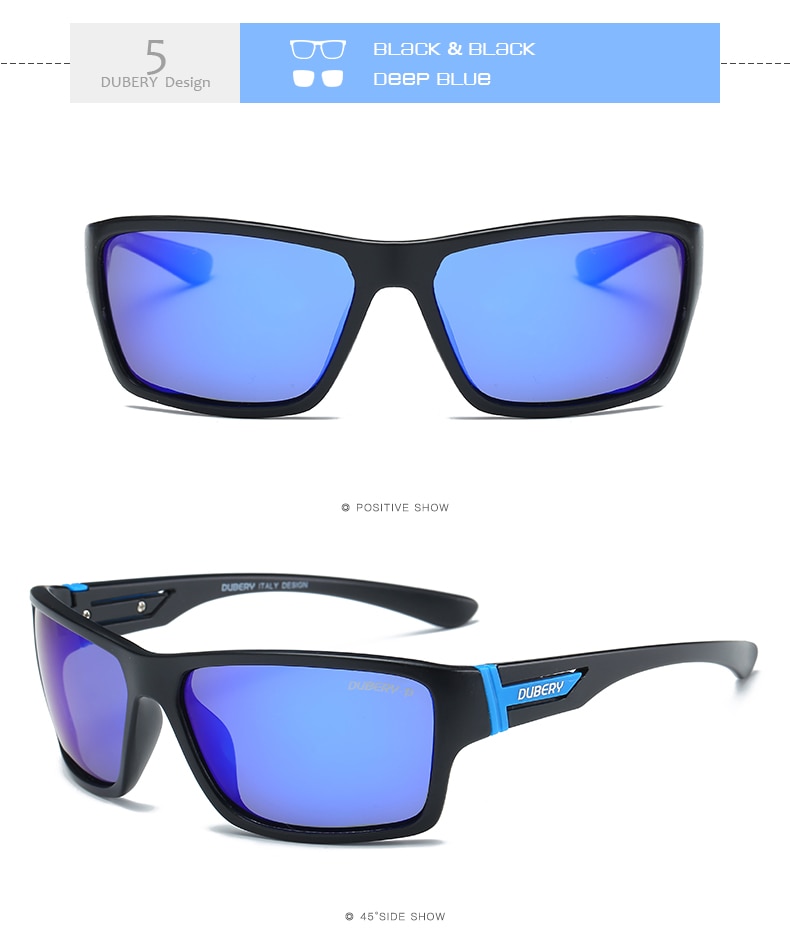 DUBERY Polarized Sunglasses Men's Driving Shades Male Sun Glasses For Men Safety 2017 Luxury Brand Designer Oculos