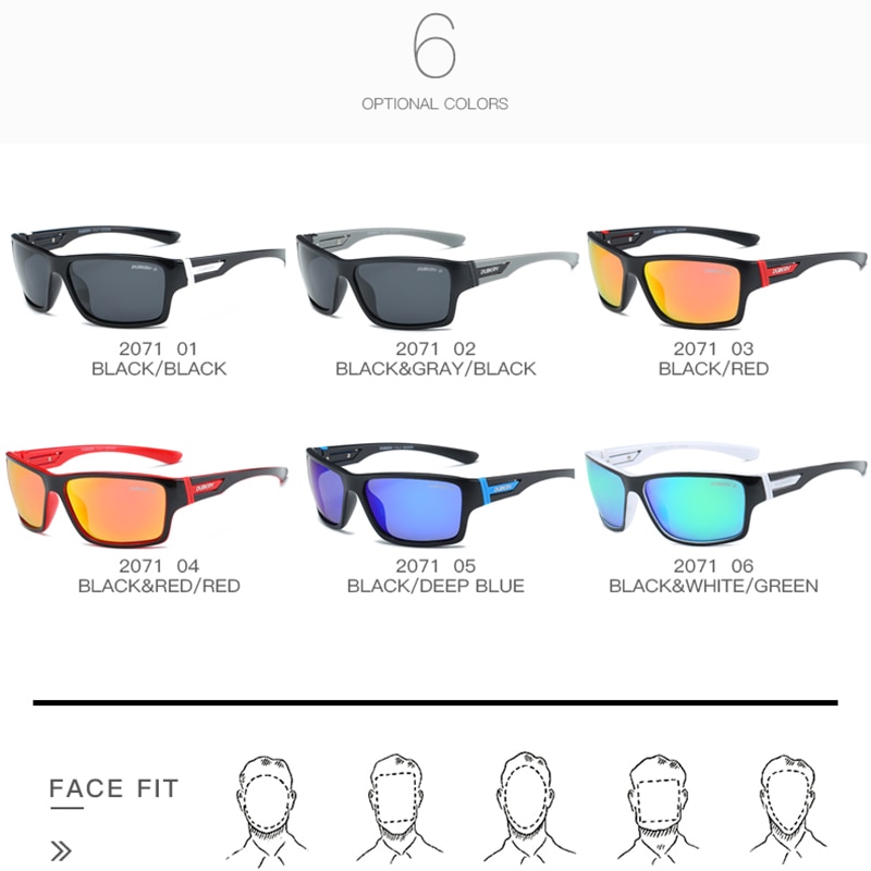DUBERY Polarized Sunglasses Men's Driving Shades Male Sun Glasses For Men Safety 2017 Luxury Brand Designer Oculos