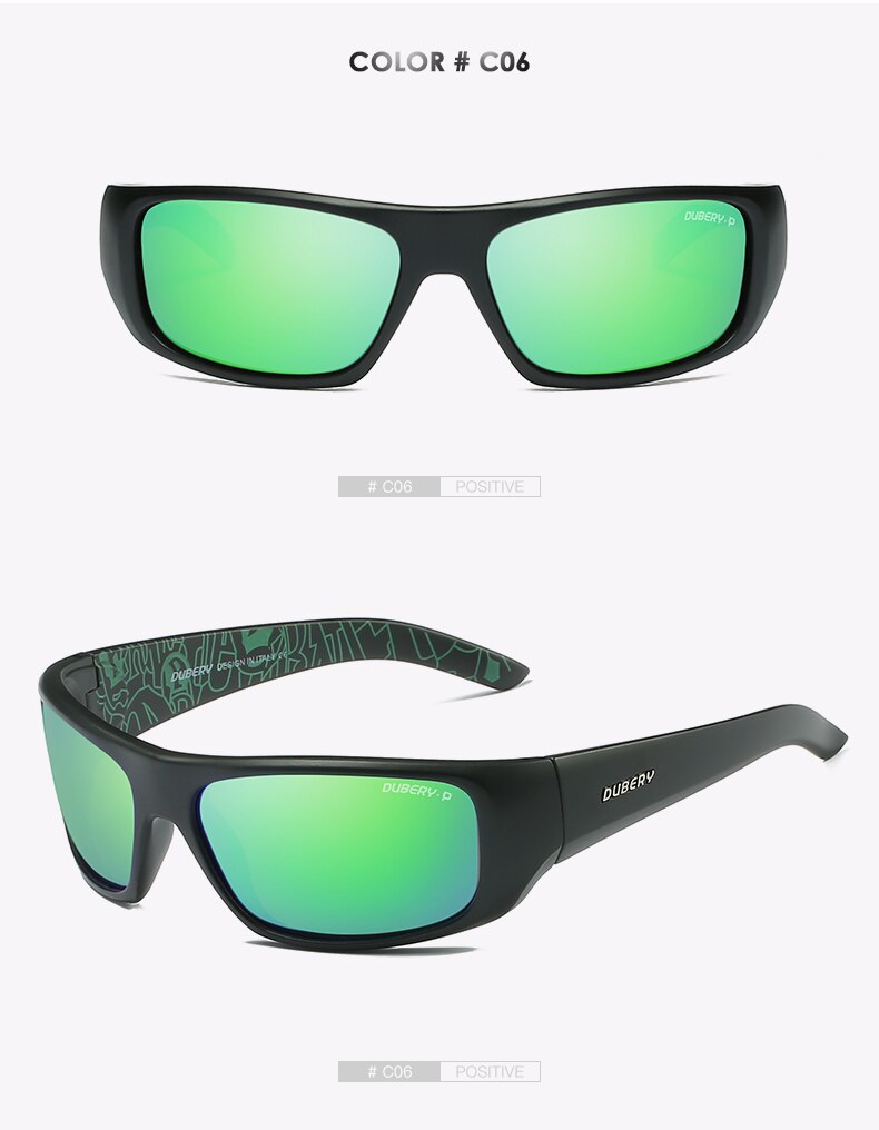 DUBERY Brand Design Men's Glasses Polarized Night Vision Sunglasses Men's Retro Male Sun Glass For Men UV400 Shades