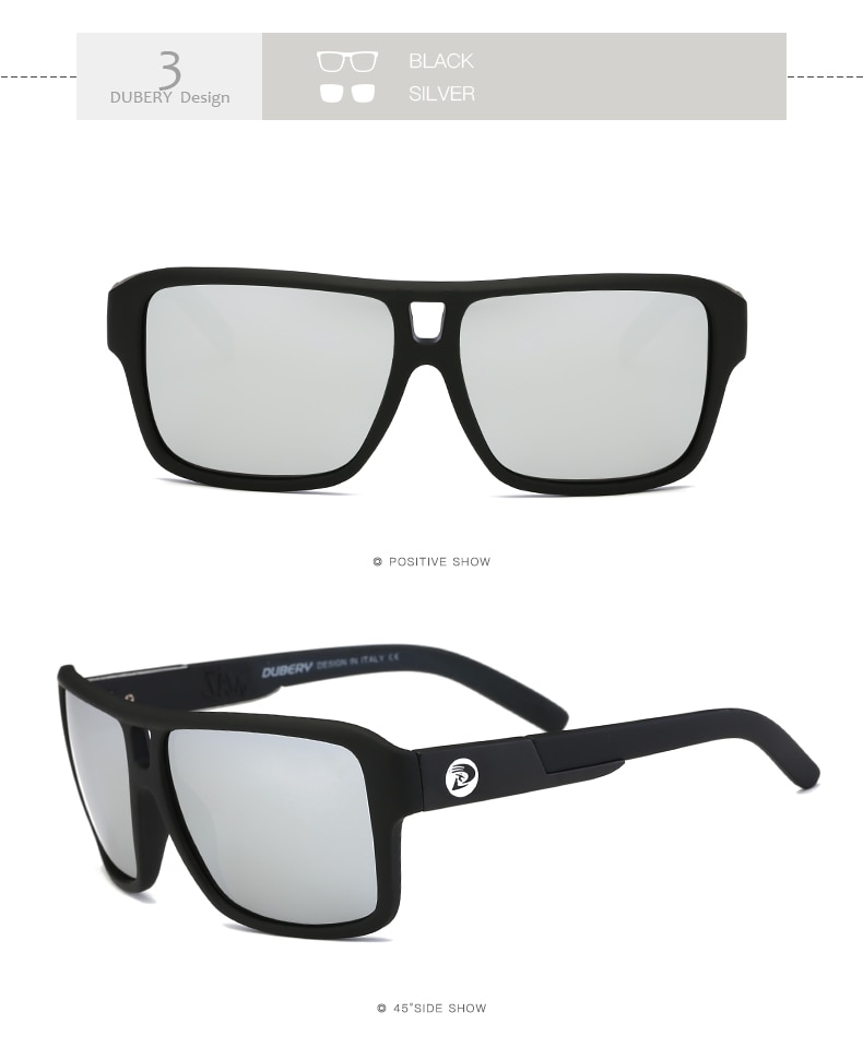 DUBERY Brand Design Polarized Sunglasses Men's Glasses Driver Shades Male Sun Glasses For Men Original Oculos