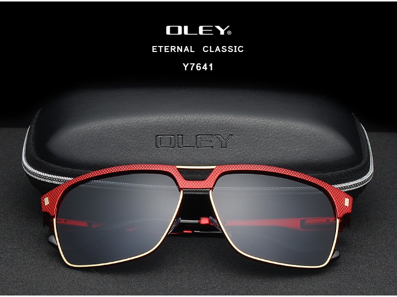 OLEY Brand Unisex Classic Men Sunglasses Polarized Male Sun Glasses Women For Men Oculos de sol Accept Logo Customization