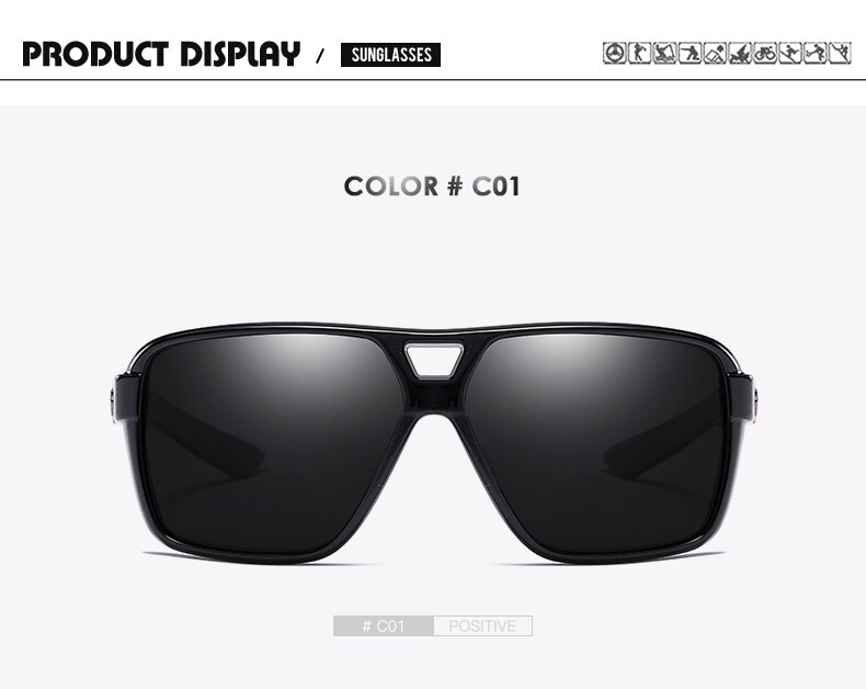DUBERY Vintage Sunglasses Polarized Men's Sun Glasses For Men UV400 Shades Driving Black Goggles Oculos Male 8 Colors Model 167