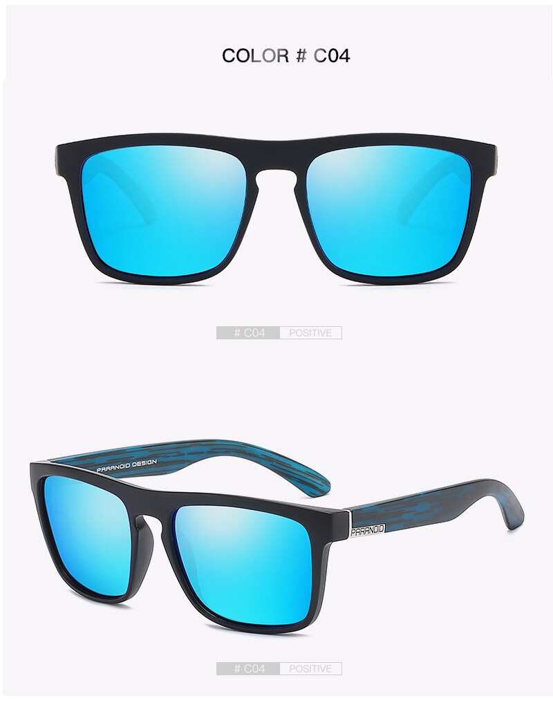DUBERY Vintage Sunglasses Polarized Men's Sun Glasses For Men Driving Black Square Oculos Male 12 Colors Model 8731
