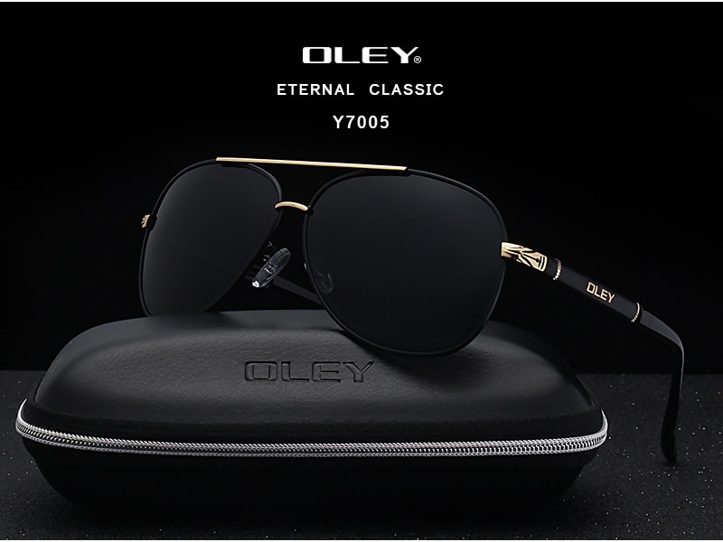 OLEY Brand Sunglasses Men Polarized Fashion Classic Pilot Sun Glasses Fishing Driving Goggles Shades For Men/Wome Y7005