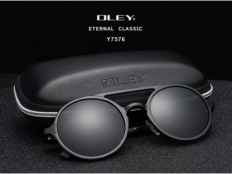 Oley Women's Round Frame Polarized Sunglasses