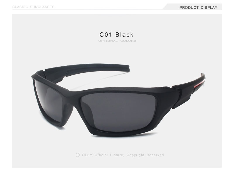 OLEY Fashion Guy's Sun Glasses Polarized Sunglasses Men Classic Design Vintage Mirror Driving Male Goggles With Brand Box