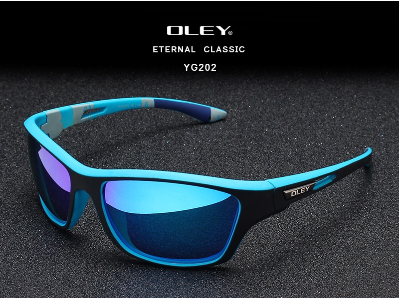 OLEY Polarized Sunglasses Men's Driving Shades Outdoor sports For Men Luxury Brand Designer Oculos Customizable logo YG202