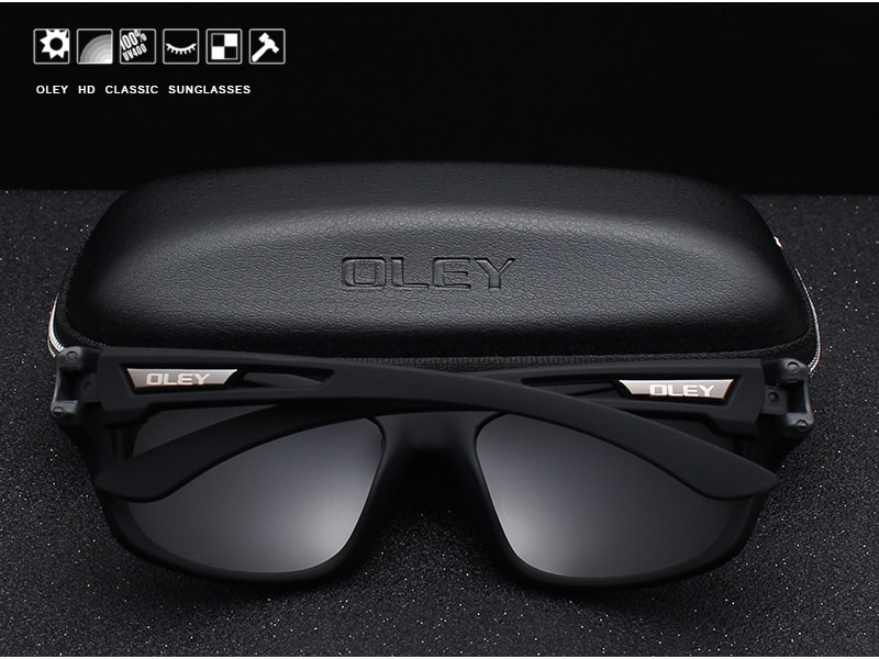 OLEY Polarized Sunglasses Men's Driving Shades Outdoor sports For Men Luxury Brand Designer Oculos Customizable logo YG202