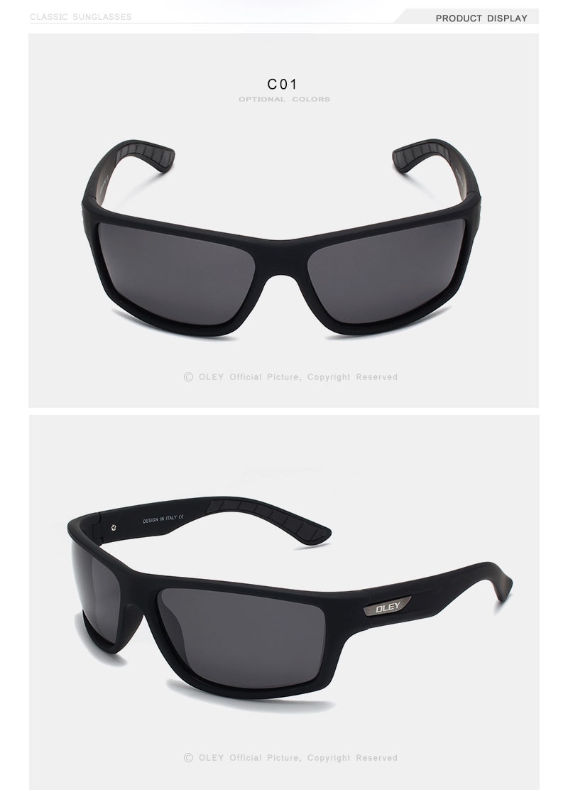 OLEY Polarized Sunglasses Men's Driving Shades Outdoor sports For Men Travel Oculos Gafas De Sol Customizable logo YG201
