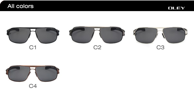 OLEY Polarized Men's Sunglasses Brand Designer UV400 Protect Sun Glasses Men spectacles fishing Accessories homens
