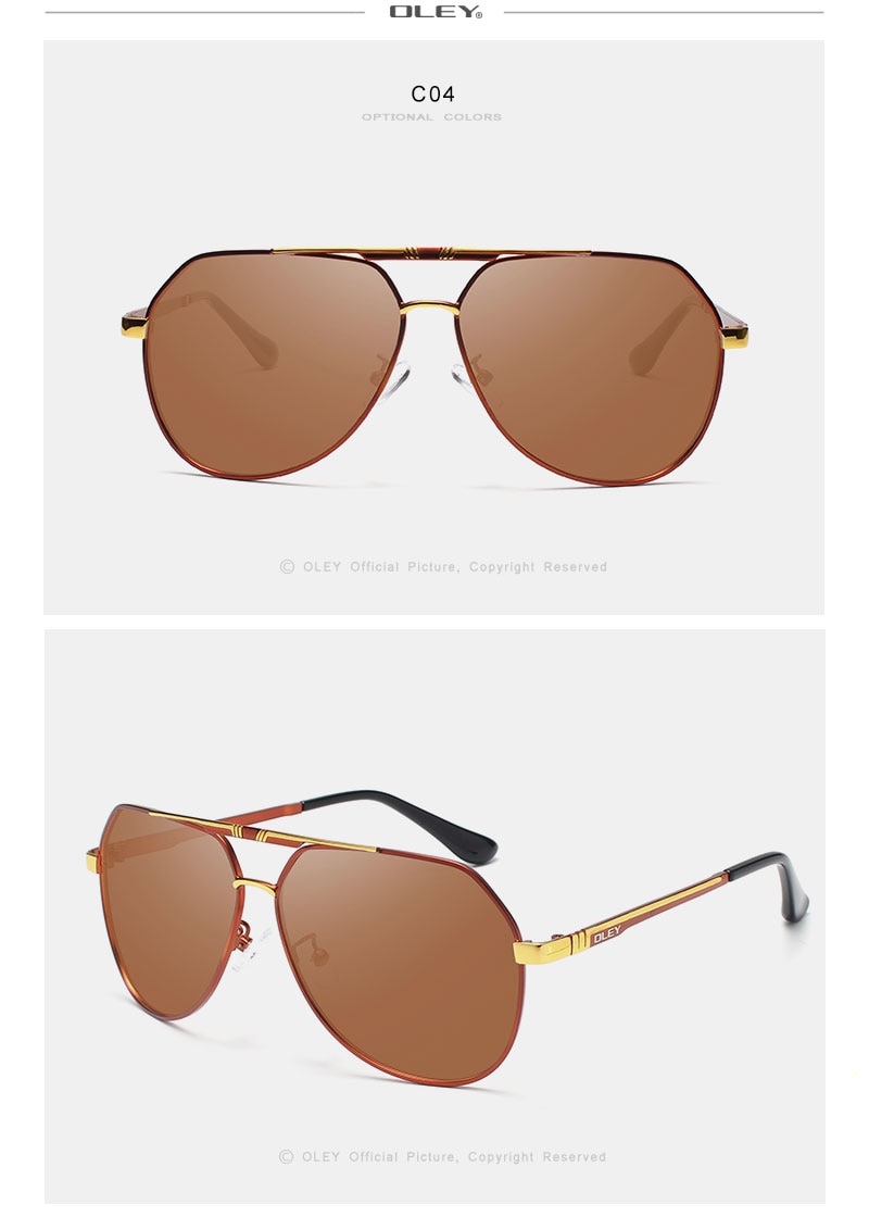 Sunglasses Brand Designer Pilot Polarized
