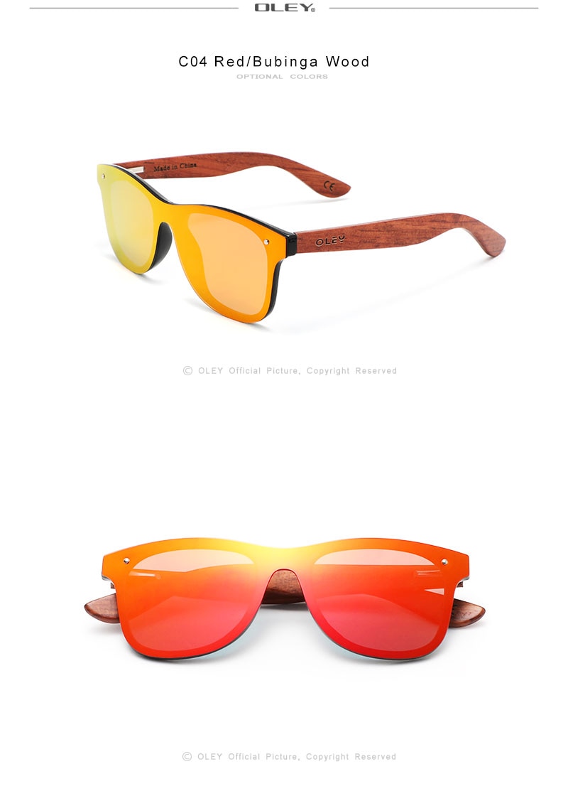 Natural Wooden Sunglasses  Polarized
