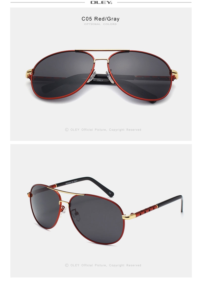 Sunglasses Brand Designer Pilot Polarized