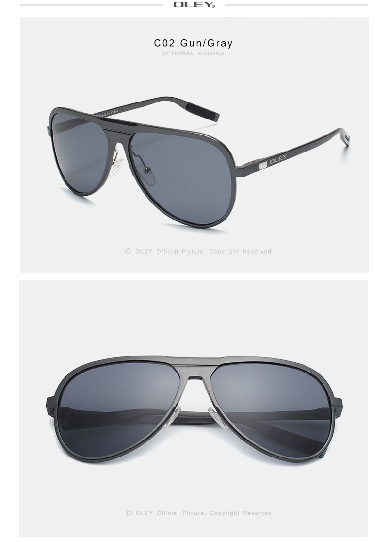 Aluminum magnesium Polarized Sunglasses Classic pilot
