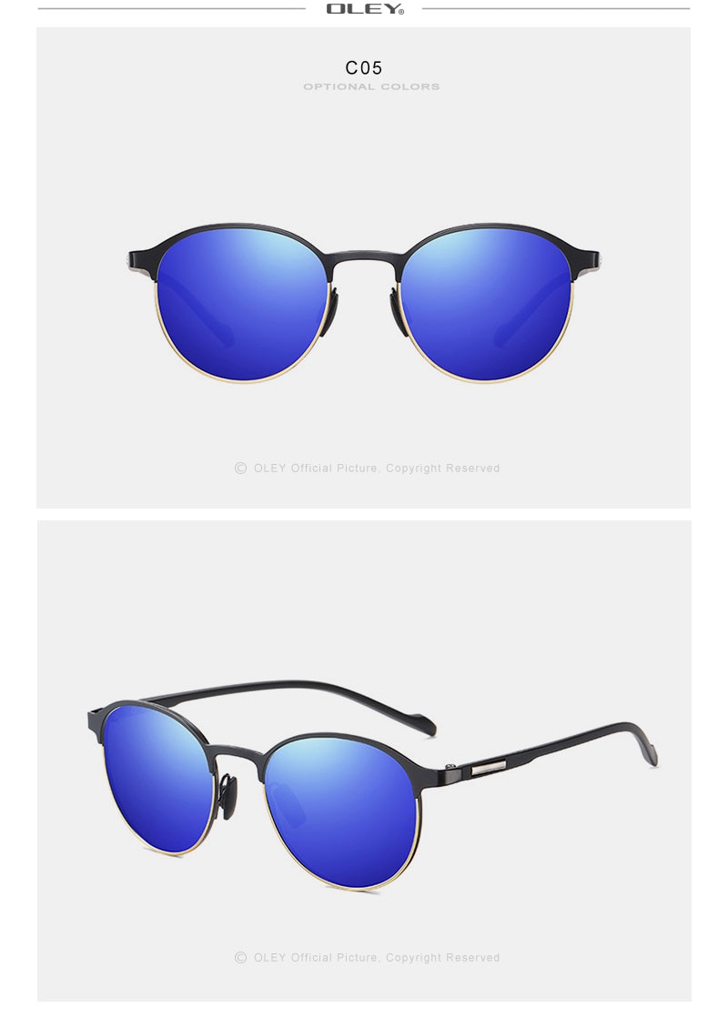 Classic Retro Reflective Sunglasses