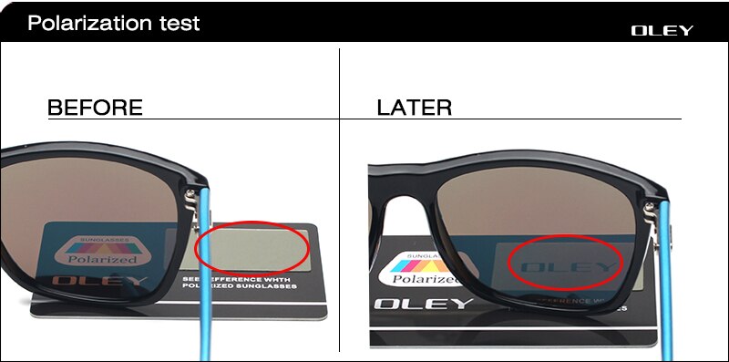 OLEY Unisex Square Sunglasses Men Polarized women brand designer Retro driving Sun Glasses Accessories goggles Y55086
