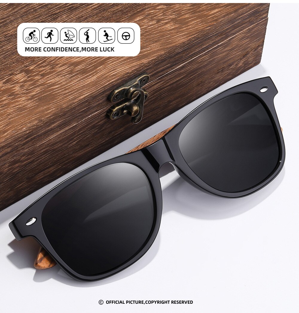 Handmade Natural Wooden Sunglasses